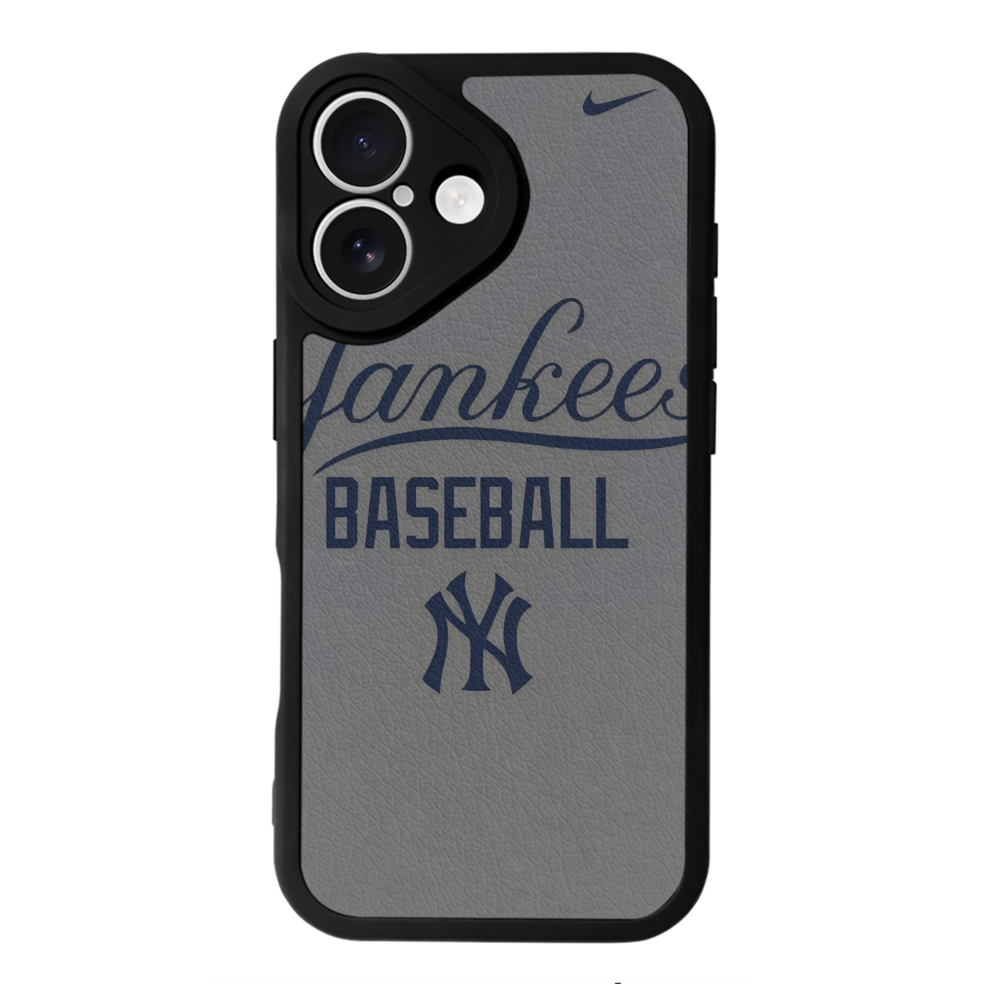 New York Yankees 147 IPhone 16 Silicone Leather Case – UV Print, Lambskin Texture – Perfect Fit, Wireless Charging Compatible, Scratch Resistant, Precise Cutouts – Stylish Protection For IPhone 16